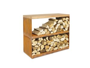 Wood Storage Corten Dressoir