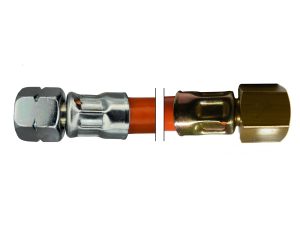 MD-Schlauch 6,3mm x 3,5mm G1/4″ LH-ÜM 5/8 UNF 1000mm