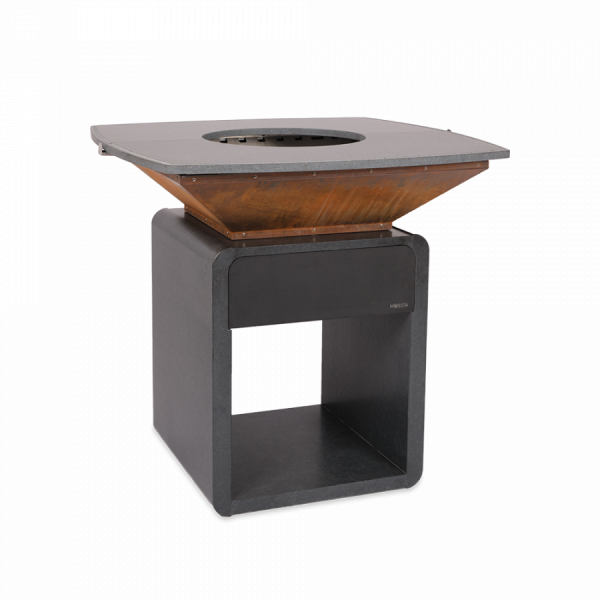 MOESTA ONE FIREPLACE – Naturstein mit Lavastein-Grillplatte